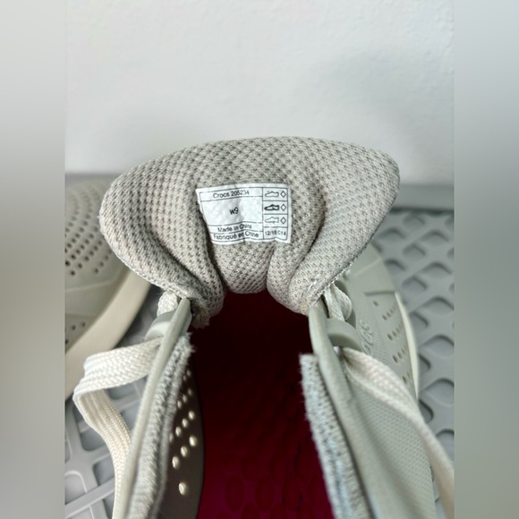 CROC WOMENS LITERIDE PACER LACE UP RUBBER SNEAKERS SZ 9 - Picture 8 of 8